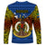 Vanuatu Tafea Province Long Sleeve Shirt Coat Of Arms And Namele Fern Polynesian Pattern LT05 - Polynesian Pride