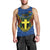 Vanuatu Tafea Province Men Tank Top Coat Of Arms And Namele Fern Polynesian Pattern LT05 - Polynesian Pride