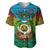 Vanuatu Torba Province Baseball Jersey Vanuatuan Coat Of Arms Polynesian Pattern LT05 Green - Polynesian Pride