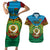 Vanuatu Torba Province Couples Matching Short Sleeve Bodycon Dress and Hawaiian Shirt Vanuatuan Coat Of Arms Polynesian Pattern LT05 Green - Polynesian Pride