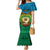 Vanuatu Torba Province Mermaid Dress Vanuatuan Coat Of Arms Polynesian Pattern LT05 Women Green - Polynesian Pride