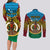 Personalized Vanuatu Torba Province Couples Matching Long Sleeve Bodycon Dress and Long Sleeve Button Shirts Vanuatuan Coat Of Arms Polynesian Pattern LT05 - Polynesian Pride