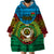 Personalized Vanuatu Torba Province Wearable Blanket Hoodie Vanuatuan Coat Of Arms Polynesian Pattern LT05 - Polynesian Pride