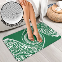 Cook Islands Gospel Day Bathroom Set Green Tribal Curves LT05 - Polynesian Pride