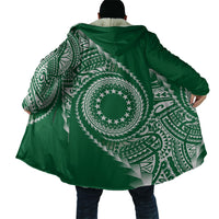 Cook Islands Gospel Day Cloak Green Tribal Curves LT05 - Polynesian Pride