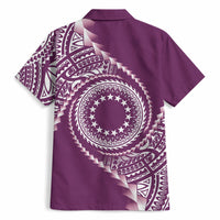 Cook Islands Gospel Day Hawaiian Shirt Maroon Tribal Curves LT05 - Polynesian Pride