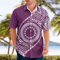 Cook Islands Gospel Day Hawaiian Shirt Maroon Tribal Curves LT05 - Polynesian Pride