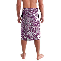Cook Islands Gospel Day Lavalava Maroon Tribal Curves LT05 - Polynesian Pride