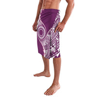 Cook Islands Gospel Day Lavalava Maroon Tribal Curves LT05 - Polynesian Pride