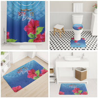 Bula Fiji Day Bathroom Set Traditional Tapa Pattern With Hibiscus LT05 - Polynesian Pride