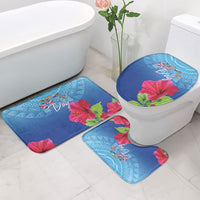 Bula Fiji Day Bathroom Set Traditional Tapa Pattern With Hibiscus LT05 - Polynesian Pride