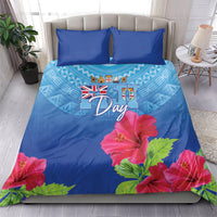 Bula Fiji Day Bedding Set Traditional Tapa Pattern With Hibiscus LT05 - Polynesian Pride