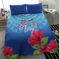 Bula Fiji Day Bedding Set Traditional Tapa Pattern With Hibiscus LT05 - Polynesian Pride