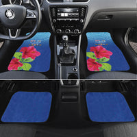 Bula Fiji Day Car Mats Traditional Tapa Pattern With Hibiscus