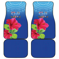 Bula Fiji Day Car Mats Traditional Tapa Pattern With Hibiscus