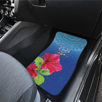 Bula Fiji Day Car Mats Traditional Tapa Pattern With Hibiscus