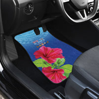 Bula Fiji Day Car Mats Traditional Tapa Pattern With Hibiscus