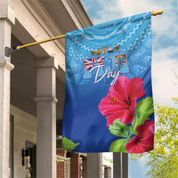 Bula Fiji Day Garden Flag Traditional Tapa Pattern With Hibiscus