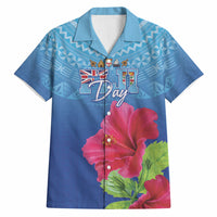 Bula Fiji Day Hawaiian Shirt Traditional Tapa Pattern With Hibiscus