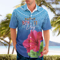 Bula Fiji Day Hawaiian Shirt Traditional Tapa Pattern With Hibiscus