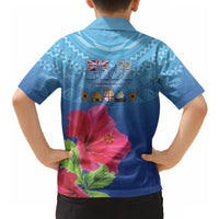 Bula Fiji Day Hawaiian Shirt Traditional Tapa Pattern With Hibiscus