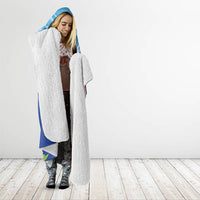 Bula Fiji Day Hooded Blanket Traditional Tapa Pattern With Hibiscus