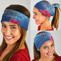 Bula Fiji Day Neck Gaiter Traditional Tapa Pattern With Hibiscus