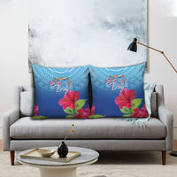 Bula Fiji Day Pillow Cover Traditional Tapa Pattern With Hibiscus