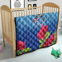 Bula Fiji Day Quilt Traditional Tapa Pattern With Hibiscus