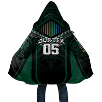 Custom Hawaii Warriors Football Cloak Rainbow Kakau Pattern Black