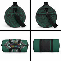 Hawaii Warriors Football Duffle Bag Rainbow Kakau Pattern Black
