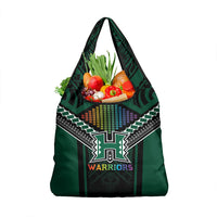 Hawaii Warriors Football Grocery Bag Rainbow Kakau Pattern Black