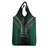 Hawaii Warriors Football Grocery Bag Rainbow Kakau Pattern Black