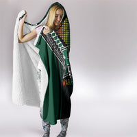 Hawaii Warriors Football Hooded Blanket Rainbow Kakau Pattern Black