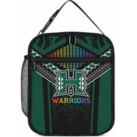 Hawaii Warriors Football Lunch Bag Rainbow Kakau Pattern Black