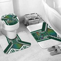 Hawaii Warriors Football Bathroom Set Rainbow Kakau Pattern Green