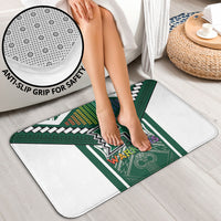 Hawaii Warriors Football Bathroom Set Rainbow Kakau Pattern Green