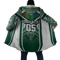 Custom Hawaii Warriors Football Cloak Rainbow Kakau Pattern Green