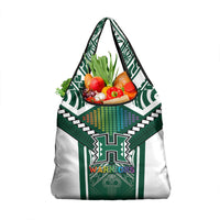 Hawaii Warriors Football Grocery Bag Rainbow Kakau Pattern Green