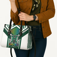Hawaii Warriors Football Leather Bag Rainbow Kakau Pattern Green