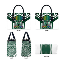 Hawaii Warriors Football Leather Bag Rainbow Kakau Pattern Green