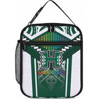 Hawaii Warriors Football Lunch Bag Rainbow Kakau Pattern Green