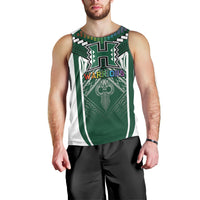 Custom Hawaii Warriors Football Men Tank Top Rainbow Kakau Pattern Green
