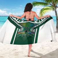 Hawaii Warriors Football Sarong Rainbow Kakau Pattern Green