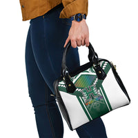 Hawaii Warriors Football Shoulder Handbag Rainbow Kakau Pattern Green