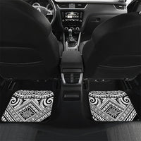 Custom Hawaii Warriors Football Car Mats Rainbow Kakau Pattern White
