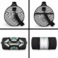 Hawaii Warriors Football Duffle Bag Rainbow Kakau Pattern White