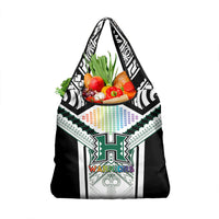 Hawaii Warriors Football Grocery Bag Rainbow Kakau Pattern White