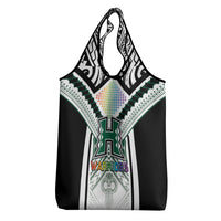 Hawaii Warriors Football Grocery Bag Rainbow Kakau Pattern White