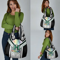 Hawaii Warriors Football Grocery Bag Rainbow Kakau Pattern White